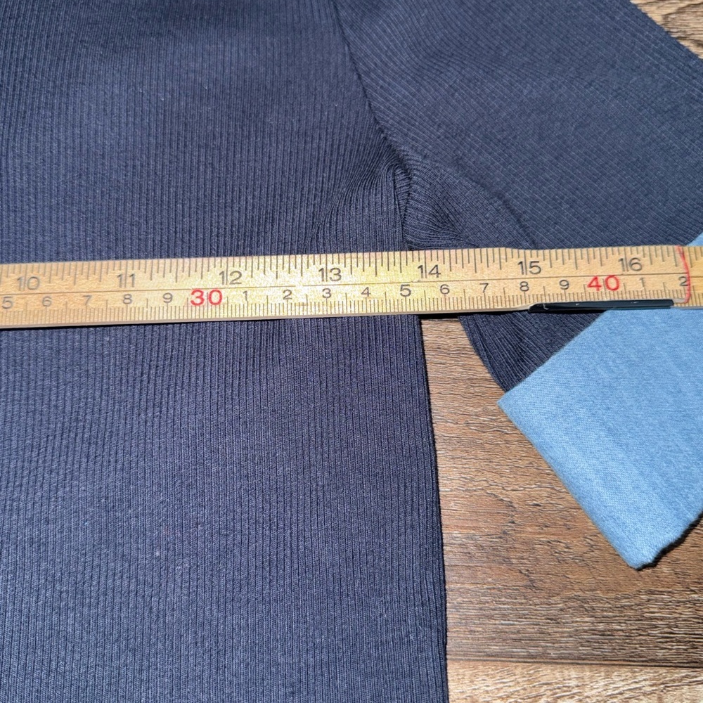 NWT Truth By Republic Short Sleeve Trimmed in Denim Size XS Retail $58 - Picture 2 of 8